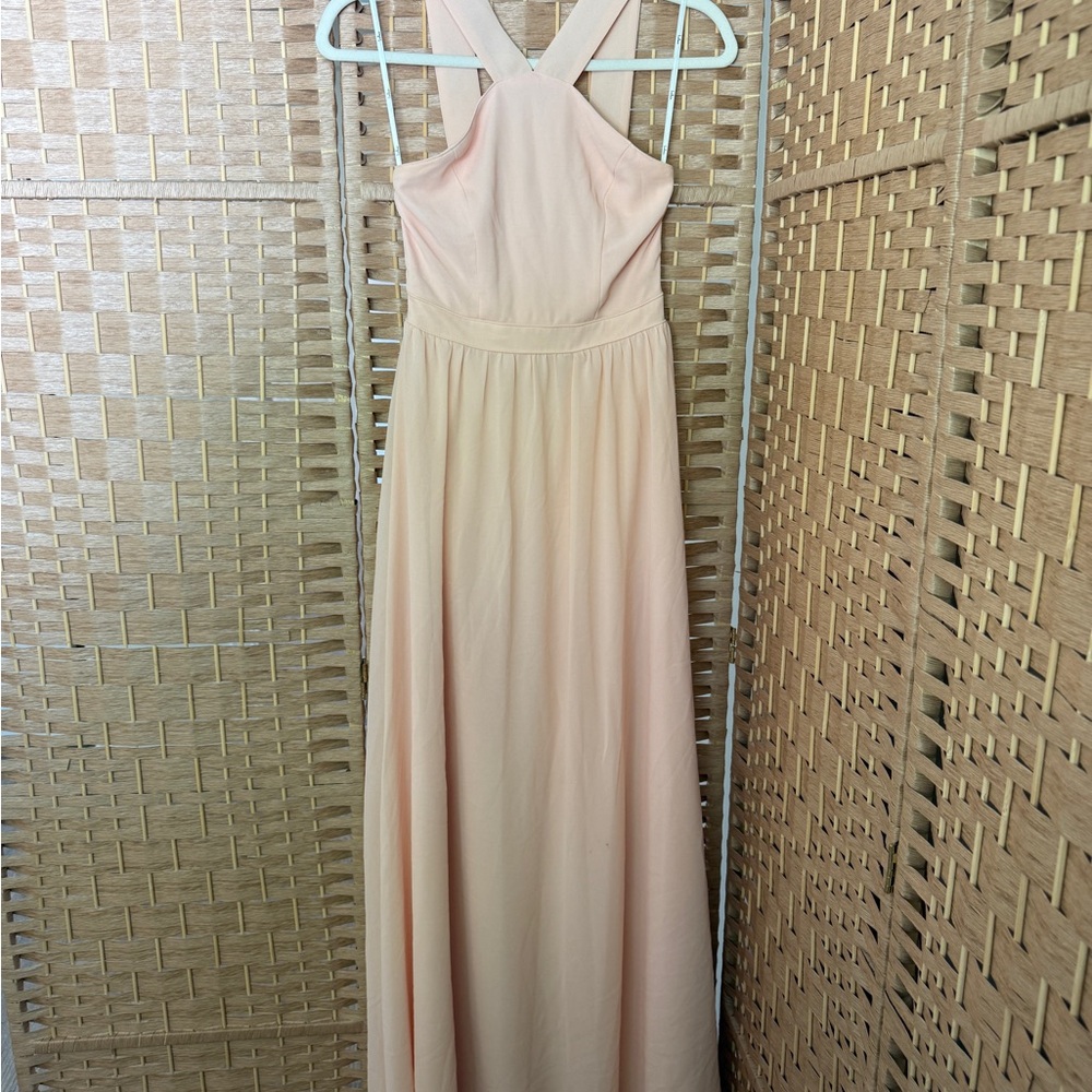 Lulus Pink Halter Maxi Dress